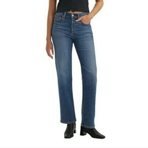 Levi's Ribcage Straight Jeans Button Fly Size 28/30
